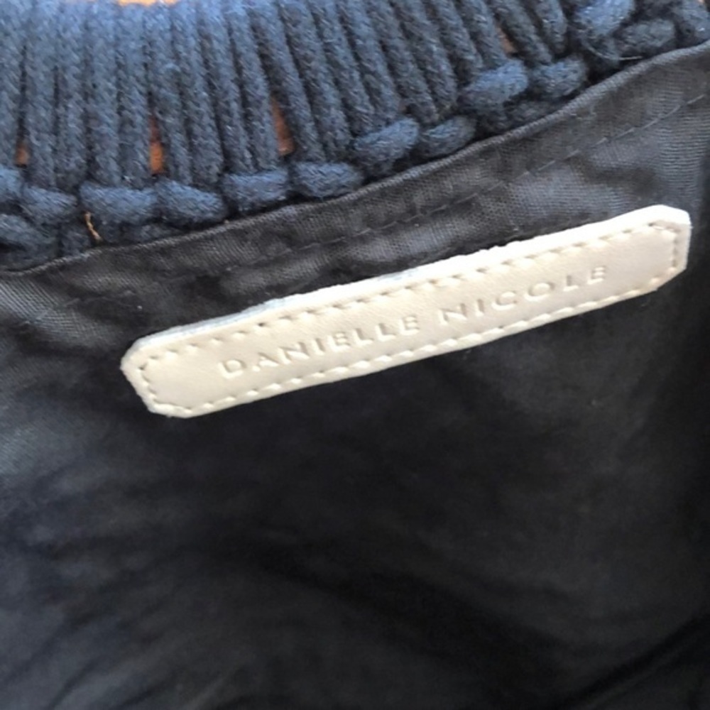 Danielle Nicole Black Fringed Macrame Boho Bag - image 3